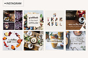 Instagram Thanksgiving Bundle, a Social Media Template by jgdigital.co designs (Thumbnail 5 of 8)
