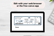 Editable Boarding Pass Template, a Card Template by YasdeyDesigns (Thumbnail 6 of 9)
