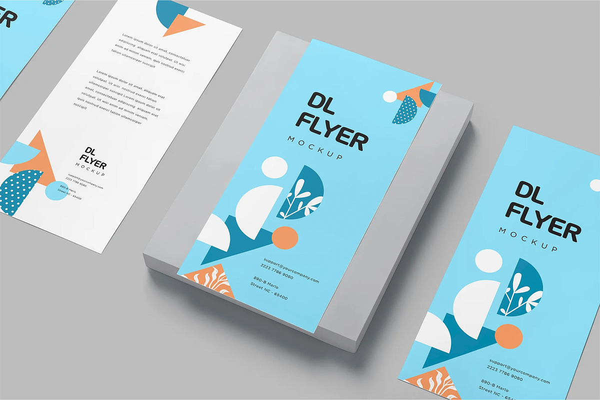DL Size Flyer Mockups, an Advertising Mockup by megostudi0 (Photo 7 of 7)