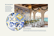 Azulejo Tiles Wall Mural Print, a Wallpaper Graphic by ilonitta (Thumbnail 4 of 10)