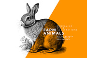 Farm animals - illustrations, an Animal Illustration by Graxaim Mock-up (Thumbnail 2 of 5)