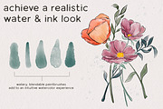 Ink & Watercolor Procreate Brushes, a Brush Add-On by Wooly Pronto (Thumbnail 2 of 9)