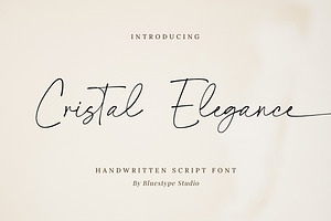 Cristal Elegance - Handwritten Font