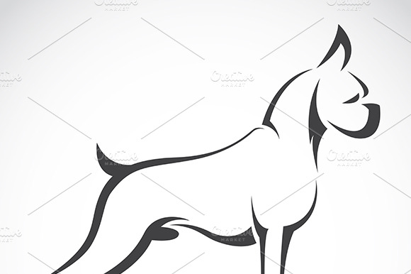 Vector Of A Dog(Boxer). Pet. Animals