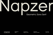 Napzer - Geometric Sans Serif, a Sans Serif Font by Craft Supply Co. (Thumbnail 1 of 8)