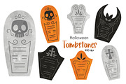 Halloween Tombstone Clipart, an Illustration by SugarPickle Clip Art (Thumbnail 1 of 4)