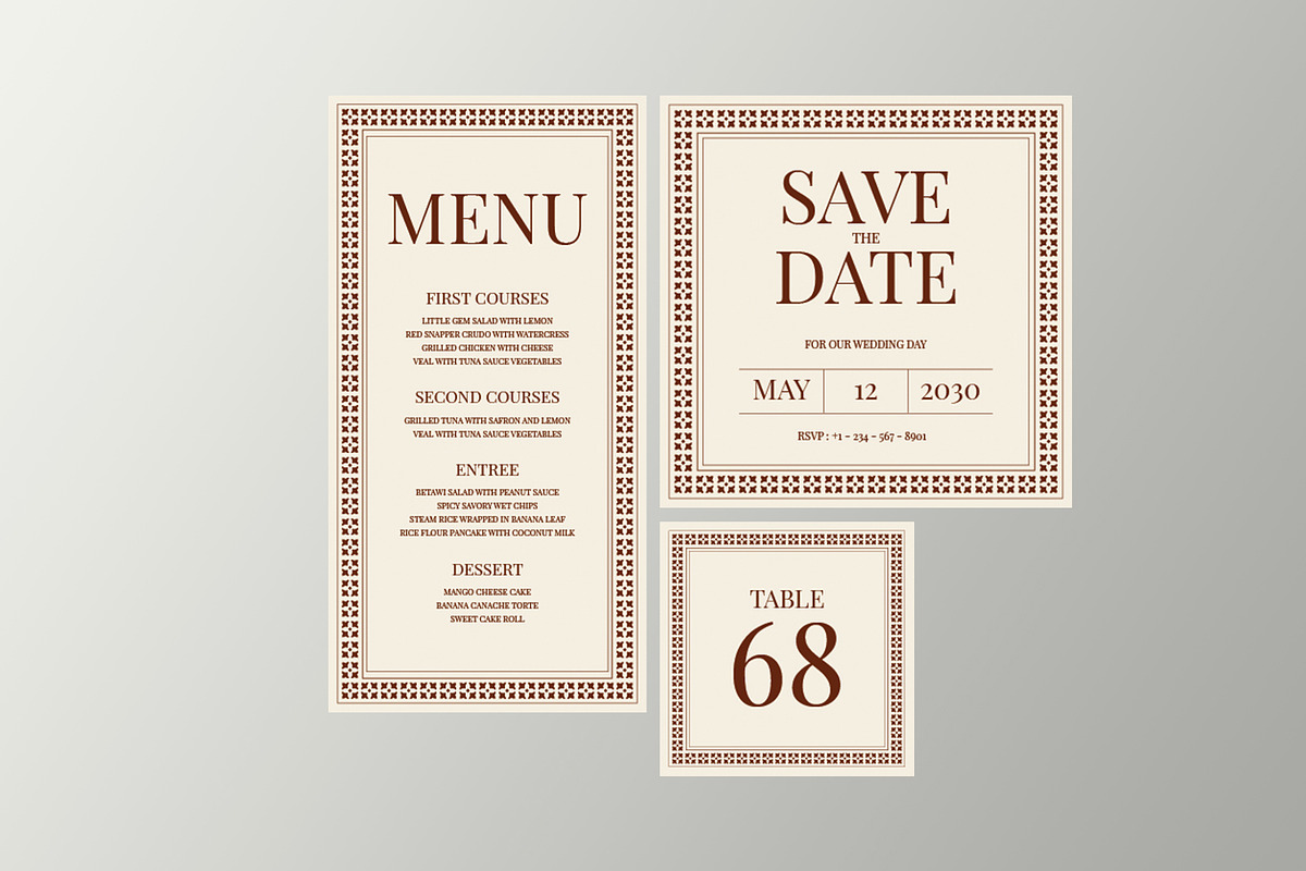 Elegant Wedding Invitation Suite preview 4