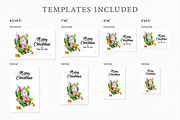 Christmas Greeting Card Template, a Card Template by ElephantArts (Thumbnail 8 of 8)