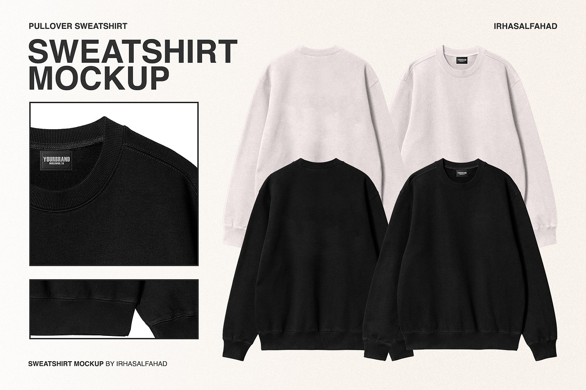 Sweatshirt Mockup, a Shirt Mockup by Irhasalfahad (Photo 2 of 4)