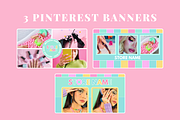 Rainbow Social Media Banners, a Social Media Template by SunshineStudioBoutique (Thumbnail 4 of 8)