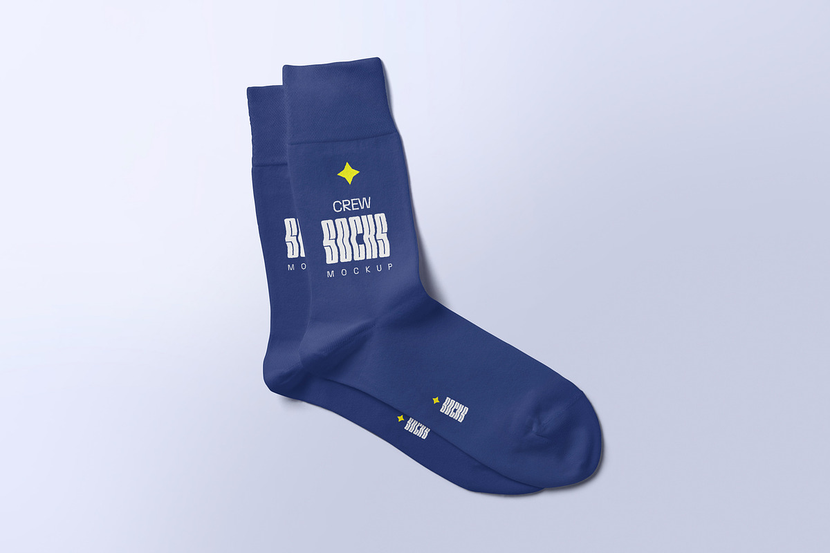 Crew Socks Mockup, a Product Mockup by MockupCraft (Photo 6 of 7)