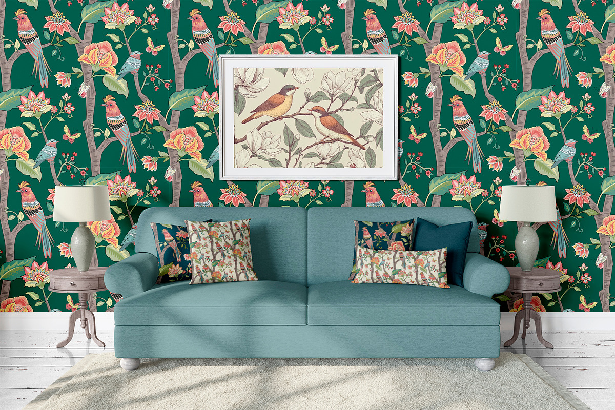 Fleur de Jardin Floral Patterns set, a Pattern Graphic by Elena Dorosh (Photo 4 of 13)