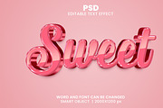 Sweet 3d Editable Psd Text Effect, a Layer Style Add-On by bdrobin (Thumbnail 2 of 2)