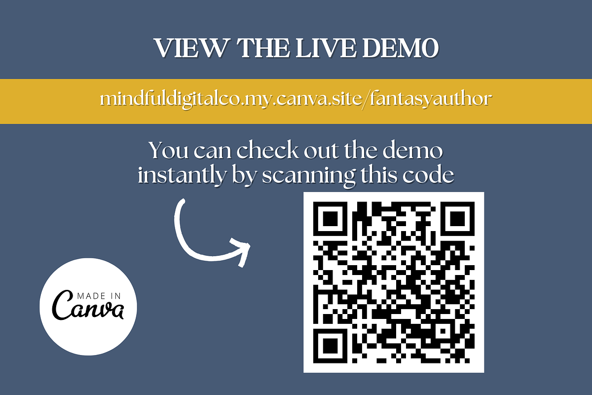 Fantasy Author Website Template, a Landing Page Template by Mindful Digital Co. (Photo 5 of 7)