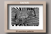 Safari Set. Seamless Animal Prints, a Pattern Graphic by Svetlana Kononova (Thumbnail 4 of 9)