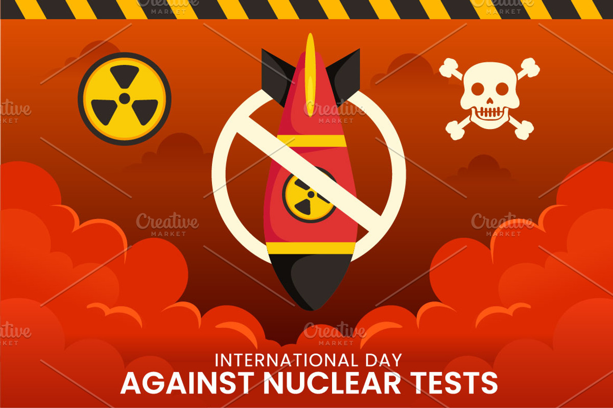 14 Day of Against Nuclear Tests, an Object Illustration by denayunebgt (Photo 5 of 5)