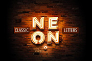3D Neon PSD Letters -Classic version, an Object Graphic by GK Creative (Thumbnail 1 of 13)