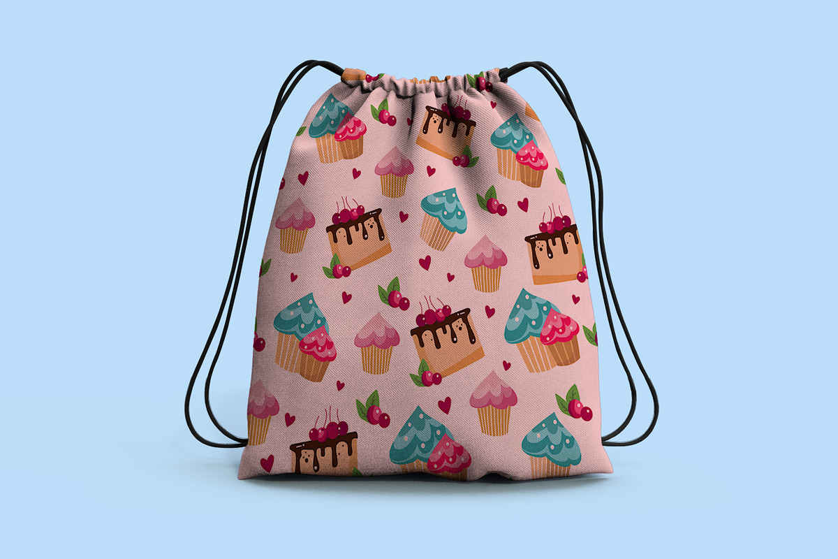 Cupcake Seamless Pattern, a Pattern Graphic by Digital Studio (Photo 7 of 12)