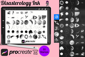 Space Icons Set 2 Procreate Brush