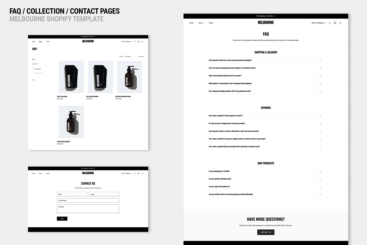 MELBOURNE 2.0 | Shopify Theme, a Websites & App Template by Studio Mayde (Photo 7 of 9)