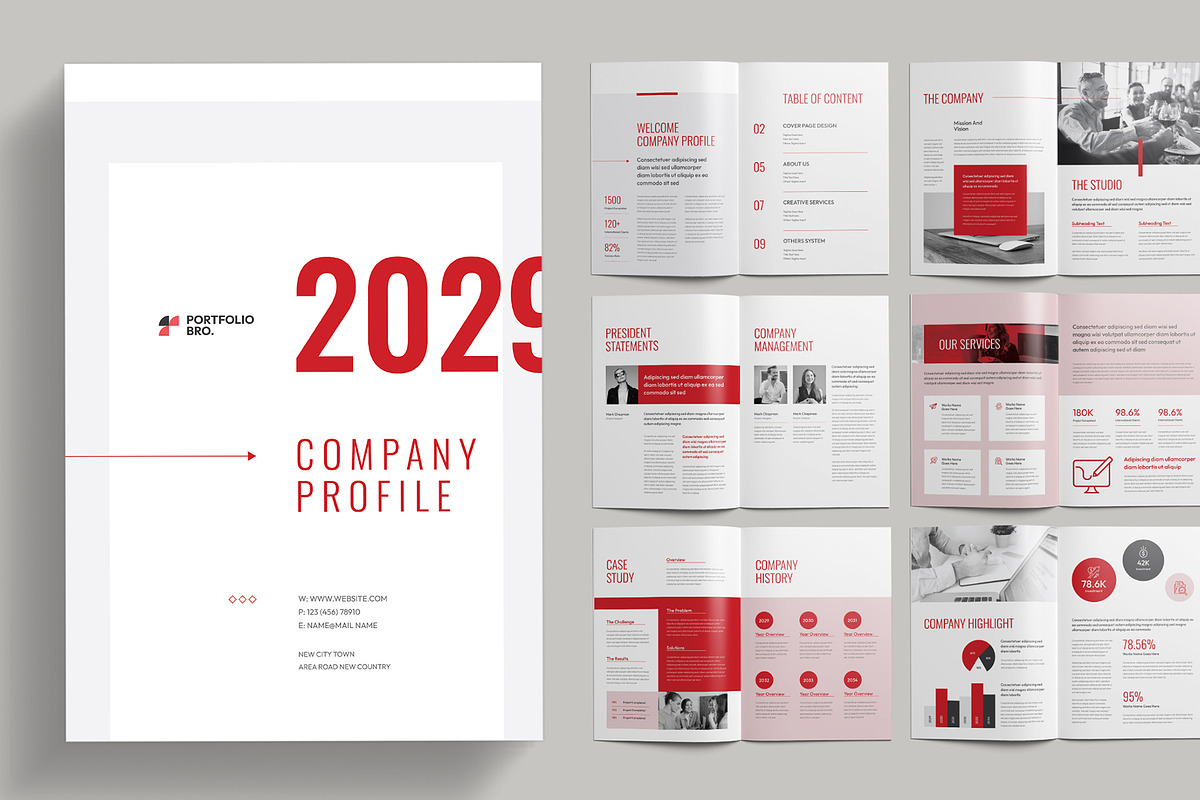 Company Profile Brochure, a Brochure Template by Pixelpick (Photo 1 of 9)