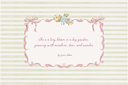 Grandmillenial whimsy flowers stripe, an Object Graphic by Grace Noboa Illustrations (Thumbnail 13 of 14)