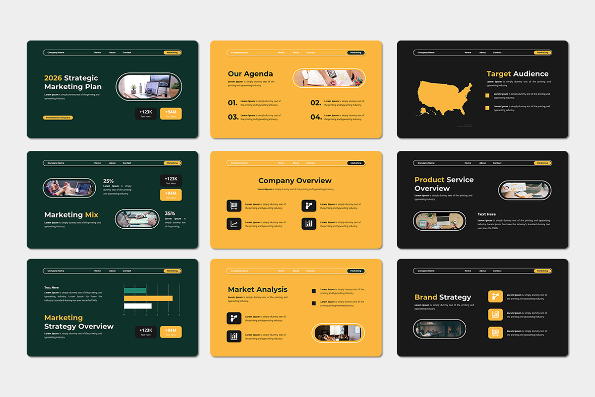 2026 Strategic Marketing PowerPoint, a Presentation Template by QR Design Studio (Photo 2 of 3)
