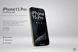 IPhone 15 Pro Max Mockup Set