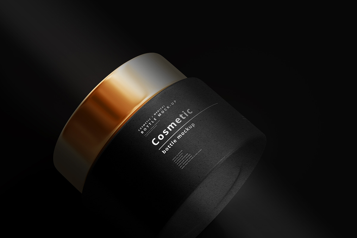 Dark Cosmetic Branding Mockups, a Cups & Container Mockup by pmvch (Photo 80 of 86)