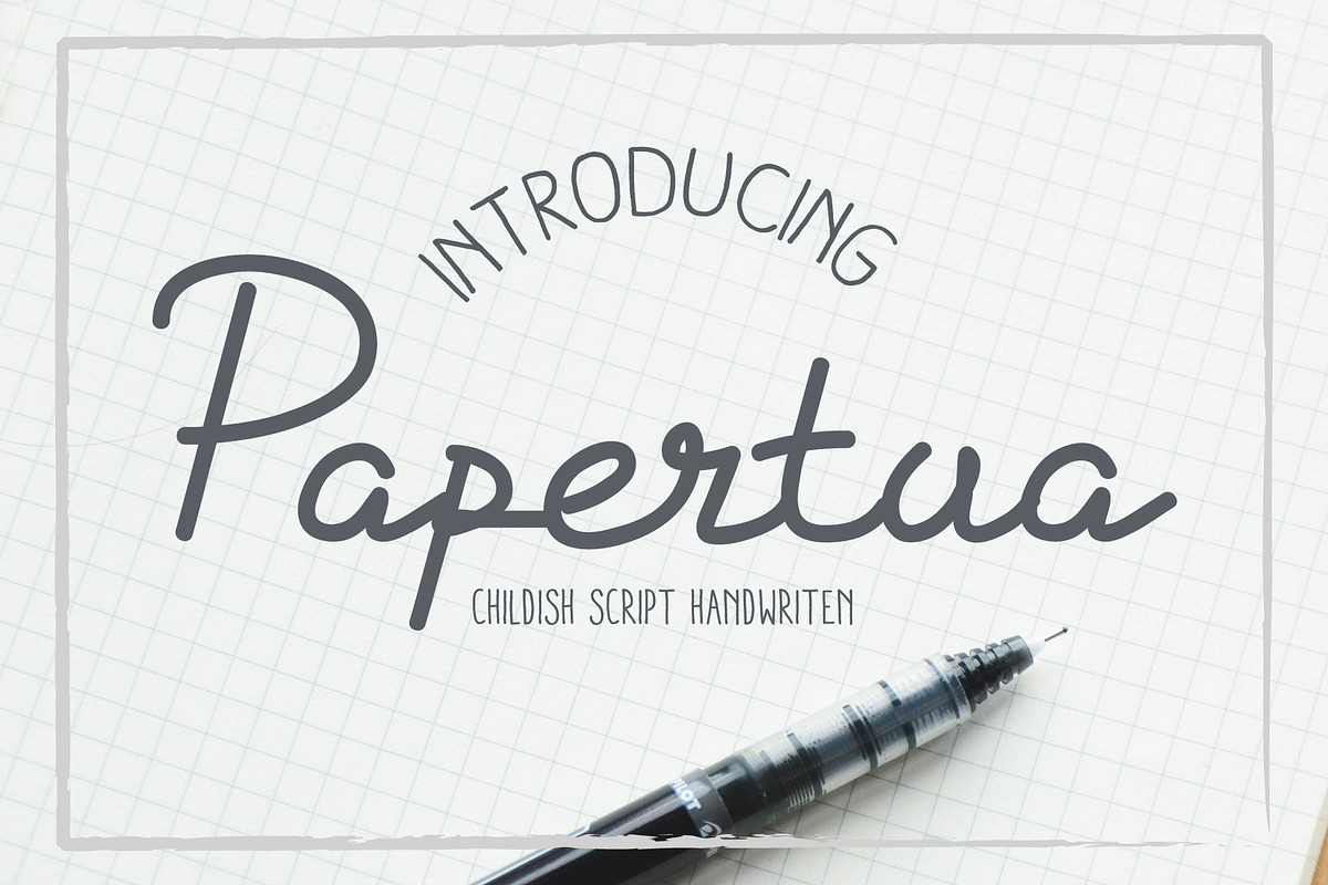 Papertua Monoline Script Font