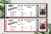 Boarding Pass for Valentine's Day, a Card Template by YasdeyDesigns (Thumbnail 1 of 9)