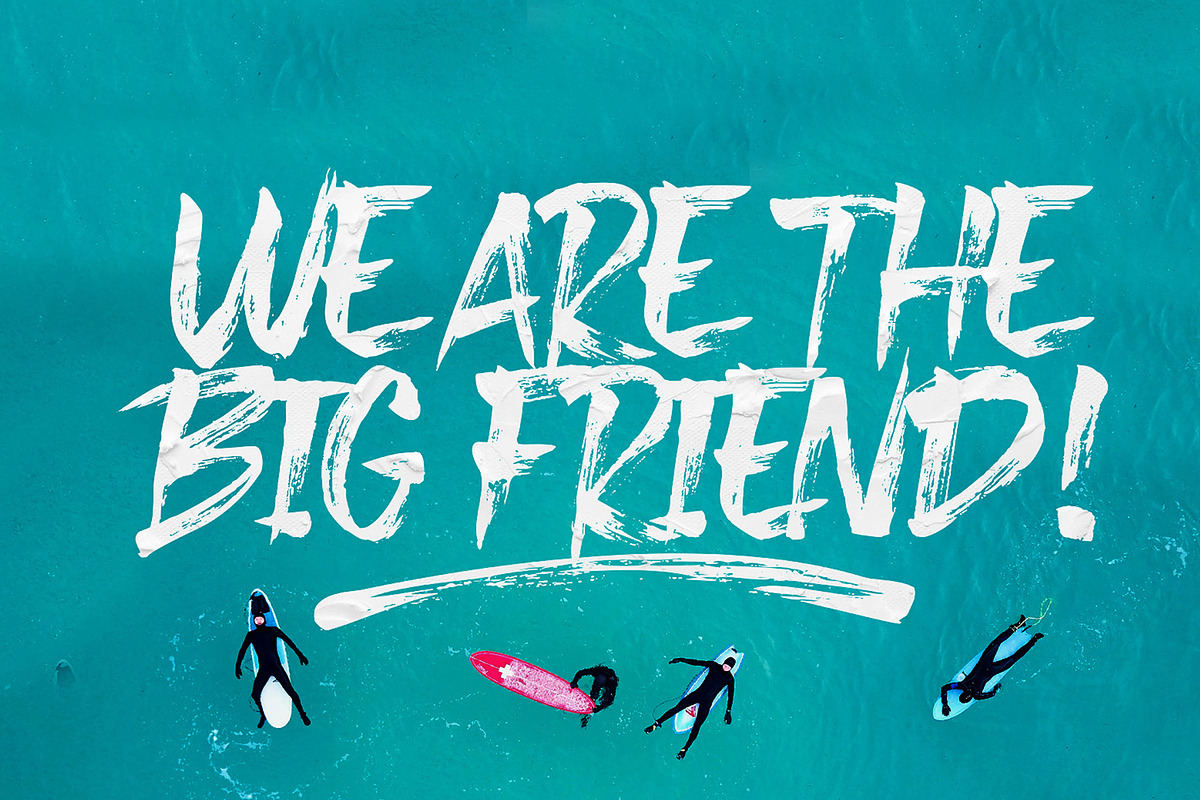 Bemack Brush Font preview 2