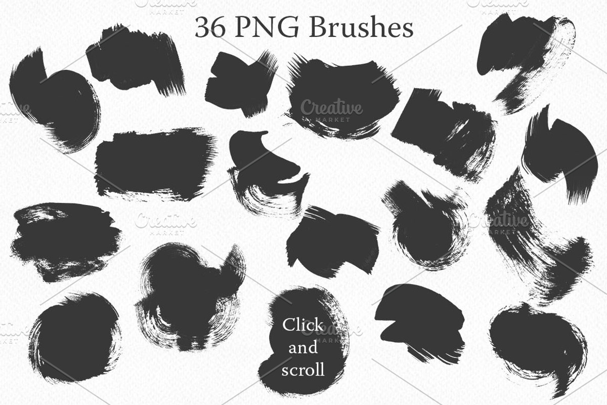 Acrylic Brushes for Photoshop, a Brush Add-On by Sunny Design (Photo 2 of 5)