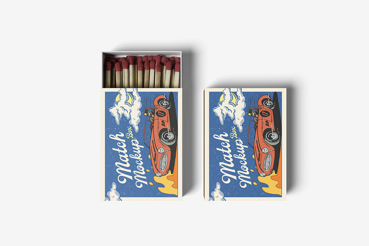 Match Box Mockup, a Product Mockup by bimockup (Photo 5 of 6)