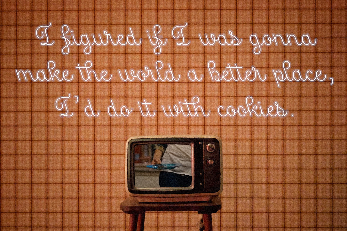Midnight Diner Left-leaning Script, a Script Font by Leah Design (Photo 7 of 20)