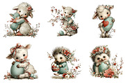 Cute Whimsical Easter Clipart Easter, an Illustration by CreationArt (Thumbnail 5 of 6)