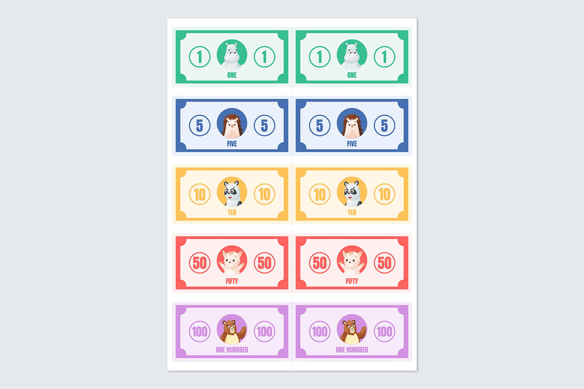 Toy Money Printable, a Stationery Template by EeKayStore (Photo 2 of 2)