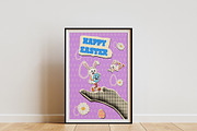Happy Easter modern collage poster, a Seasonal Illustration by Vector_Up (Thumbnail 4 of 6)