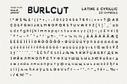 Burlcut Font - Latine & Cyrillic, a Handwritten Font by line & plane (Thumbnail 2 of 10)