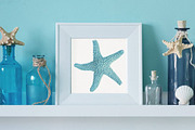 Blue Starfish Illustration, a Decorative Illustration by Digital Art Downloads (Thumbnail 3 of 3)