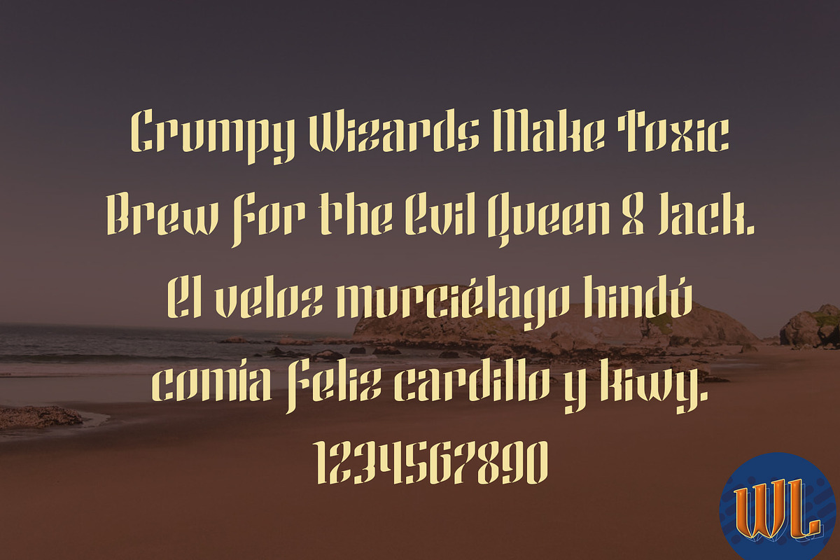 Wostel, a Blackletter Font by Wakoletras (Photo 3 of 3)