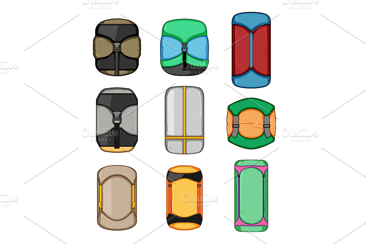 Different compression bags vector, an Object Illustration by pikepicture