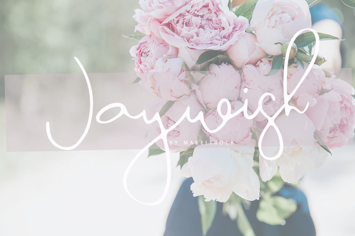 Jaywish, a Script Font by Katie Holland (Photo 11 of 11)
