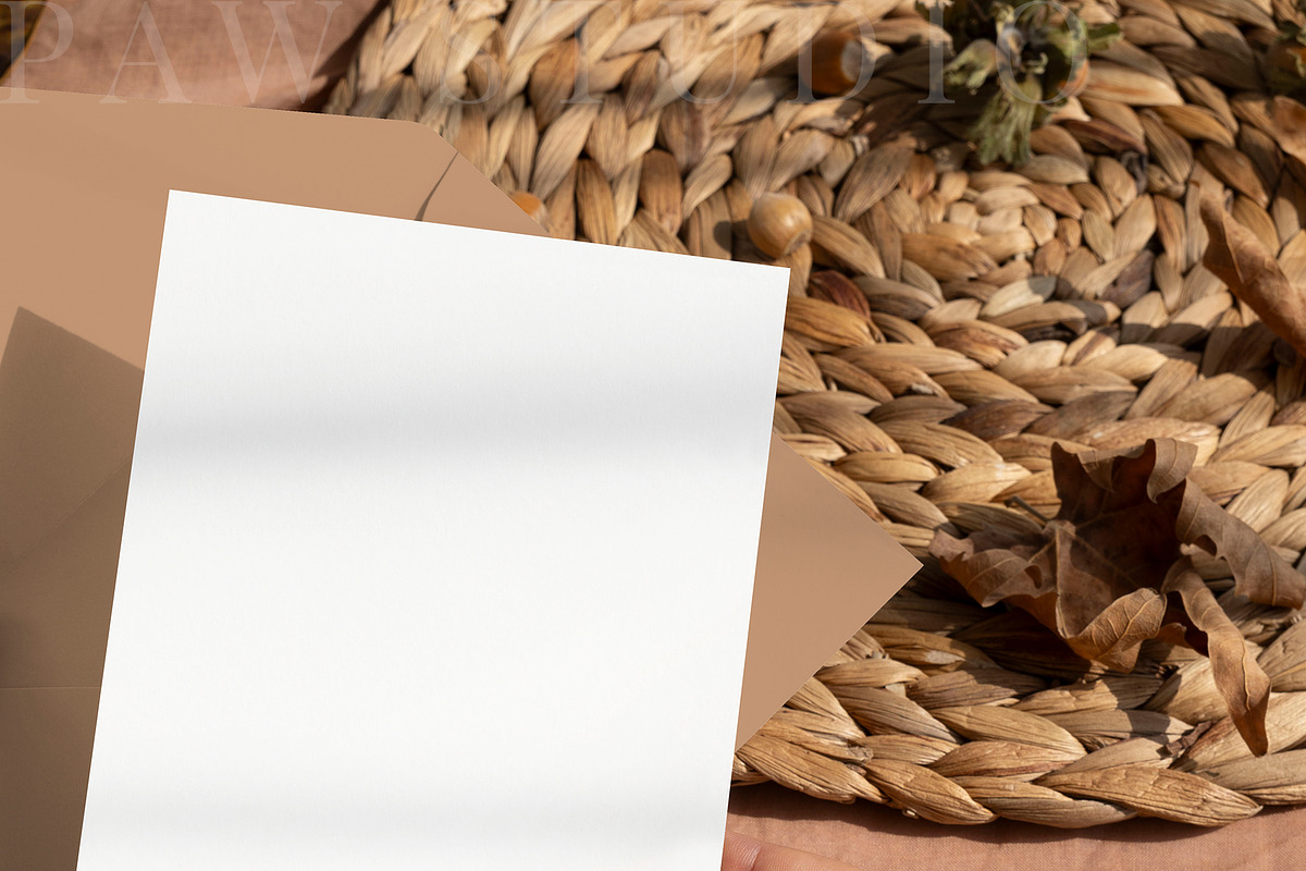 Card Mockup 5x7 In Hand 8e fall2, an Advertising Mockup by PawMockups (Photo 4 of 11)