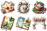 Summer Cottagecore Morning Clipart, an Illustration by Pixels.Craft (Thumbnail 4 of 9)