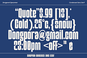 Dongpora Bold & Condensed Sans Serif, a Sans Serif Font by Ronny Studio (Thumbnail 5 of 9)