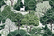 JADE CHINOISERIE. Toile de Jouy, a Pattern Graphic by RefinedFantasyStudio (Thumbnail 8 of 9)