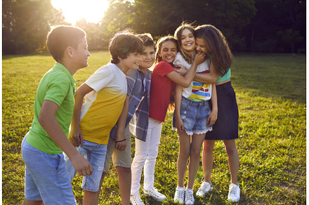 Friendly funny teen boys and girls, a Person Photo by StudioRomantic