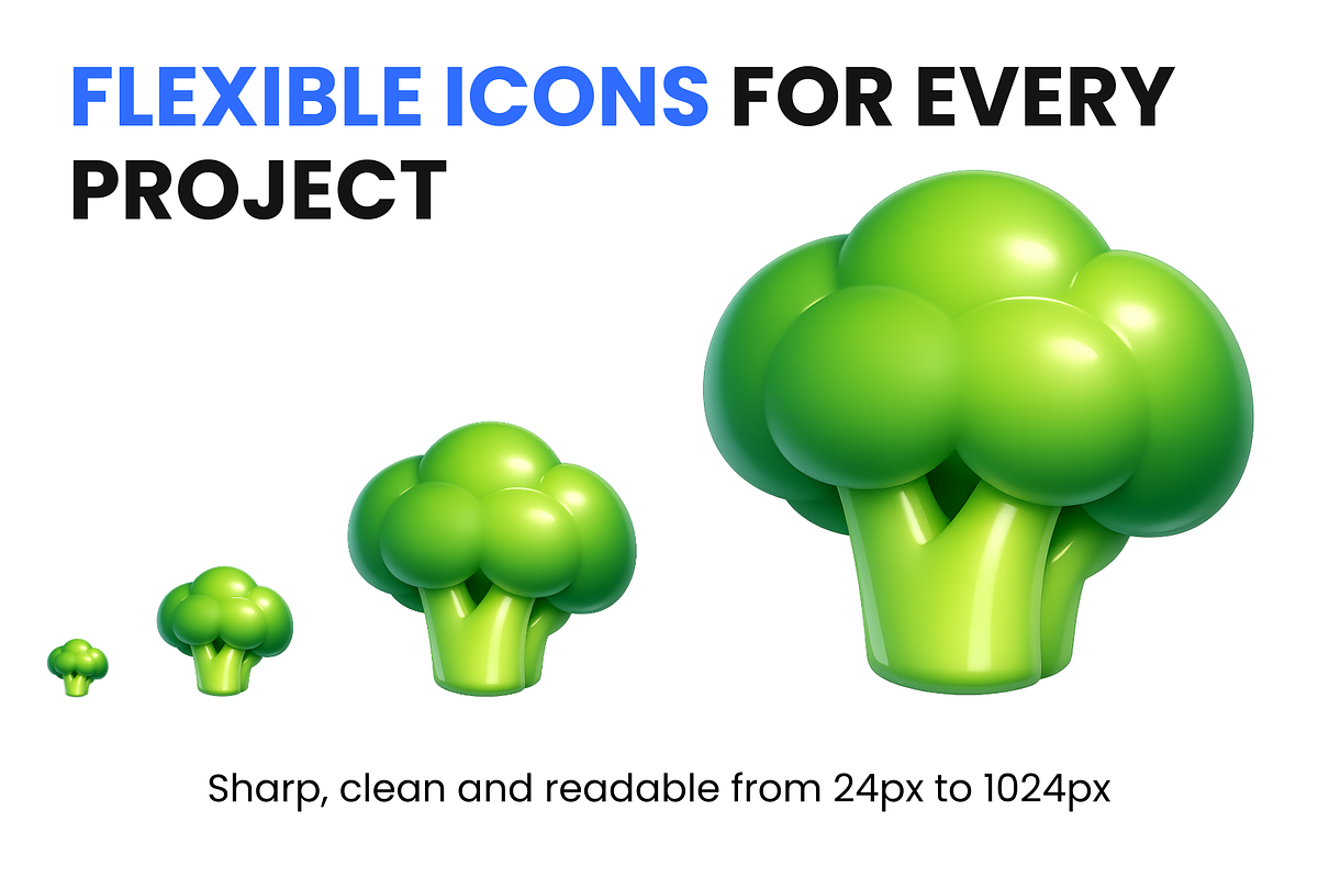 100 Food & Drink 3D Premium Icons, a Solid Icon by Icons Drop (Photo 4 of 5)