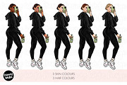 That Girl Clipart Bundle, a Healthcare Illustration by Parinaz Wadia Design (Thumbnail 6 of 10)